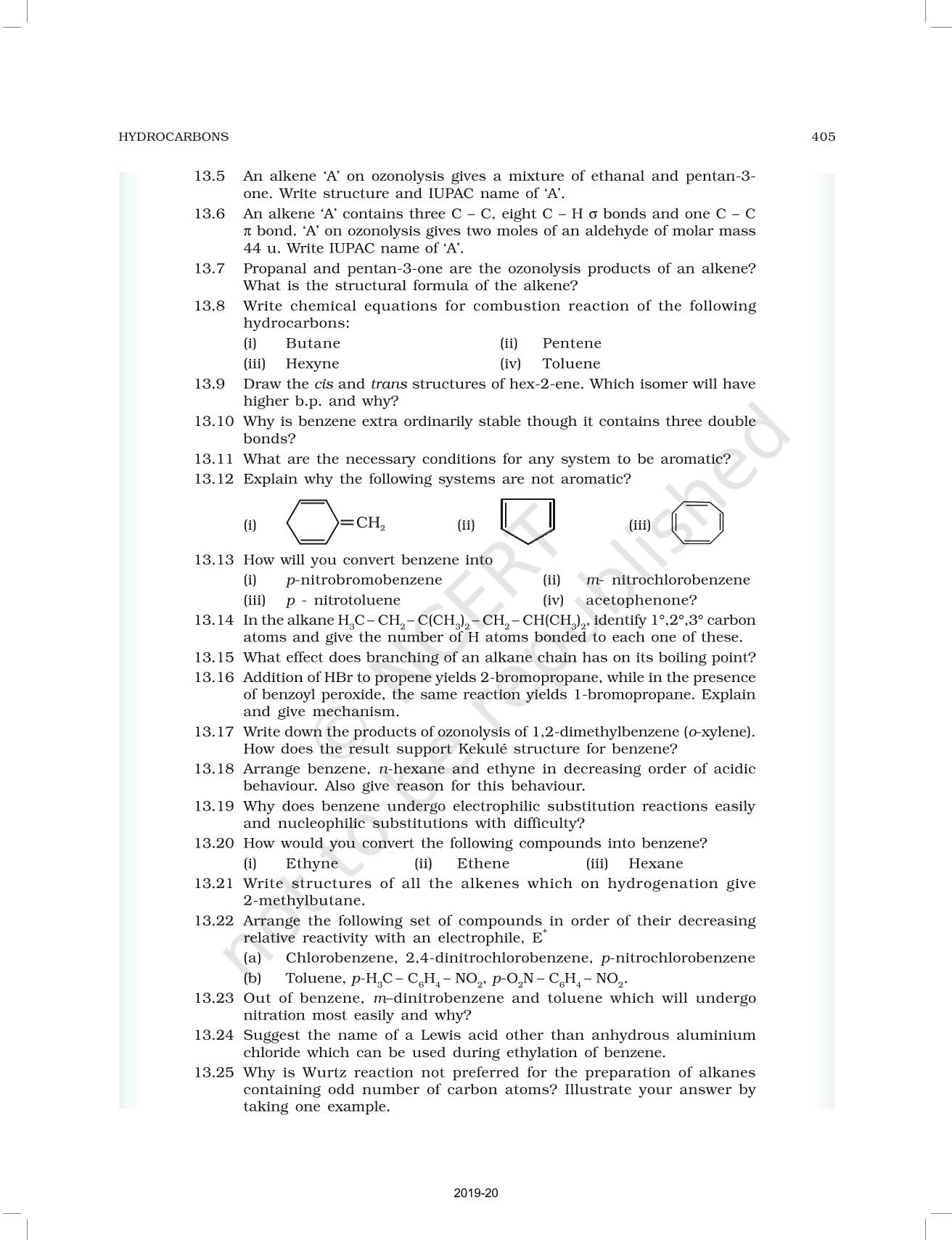 Hydrocarbons NCERT Book Of Class 11 Chemistry Part II